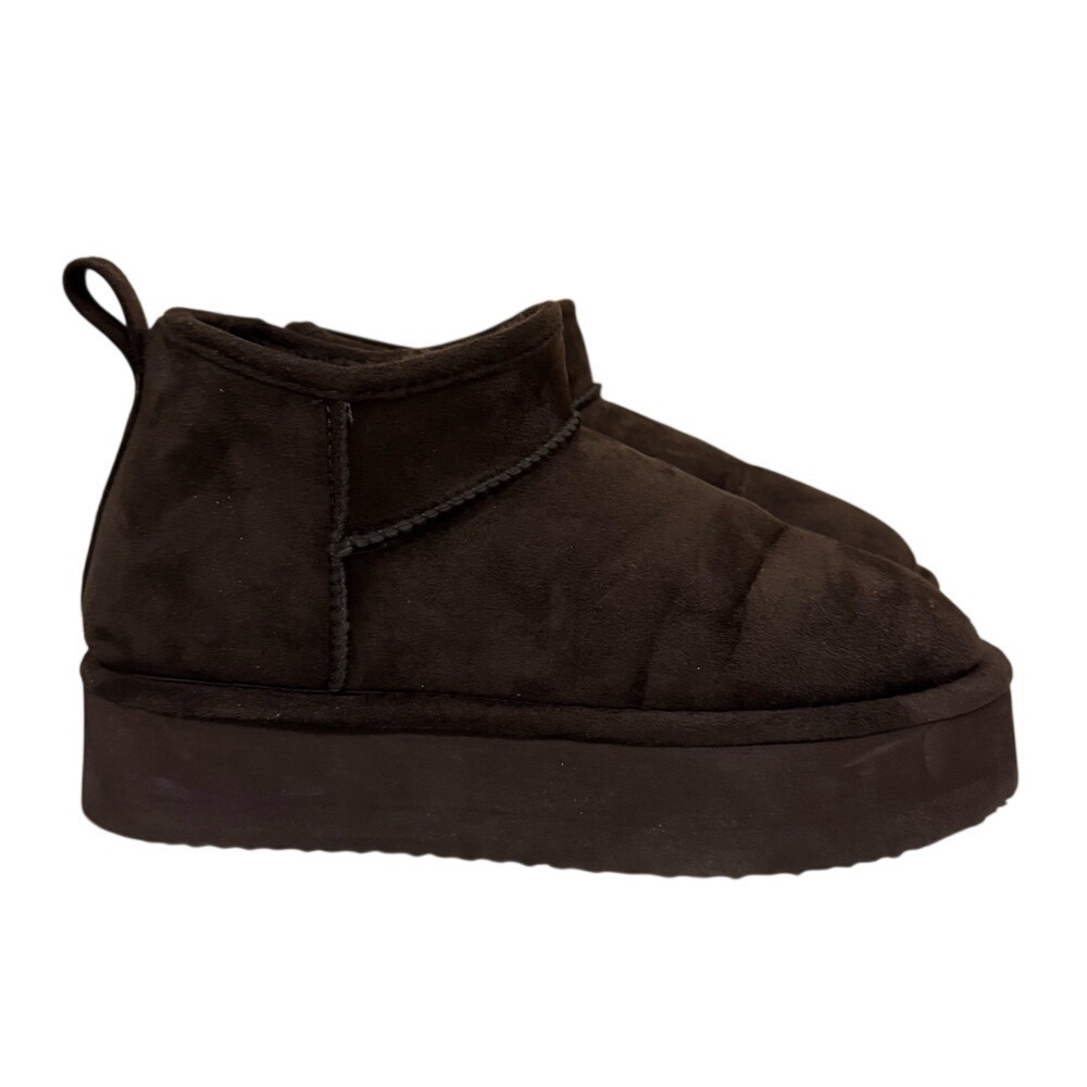 Madden Girl Brown Platform Ankle Pull On Boots Women's Size 7 Cozy‎ Comfort